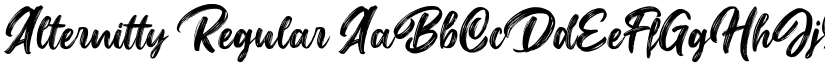 Alternitty Regular font