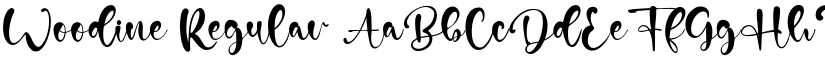 Woodine Regular font