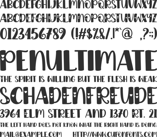 Beloved Cheryl - Personal Use font preview
