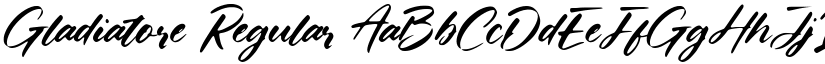 Gladiatore Regular font