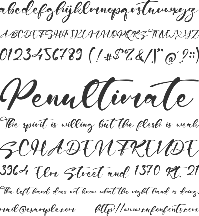 Honeydays font preview