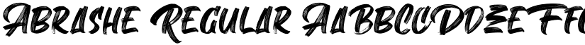 Abrashe font download