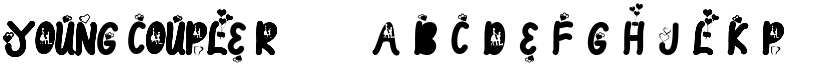 YOUNG COUPLE Regular font