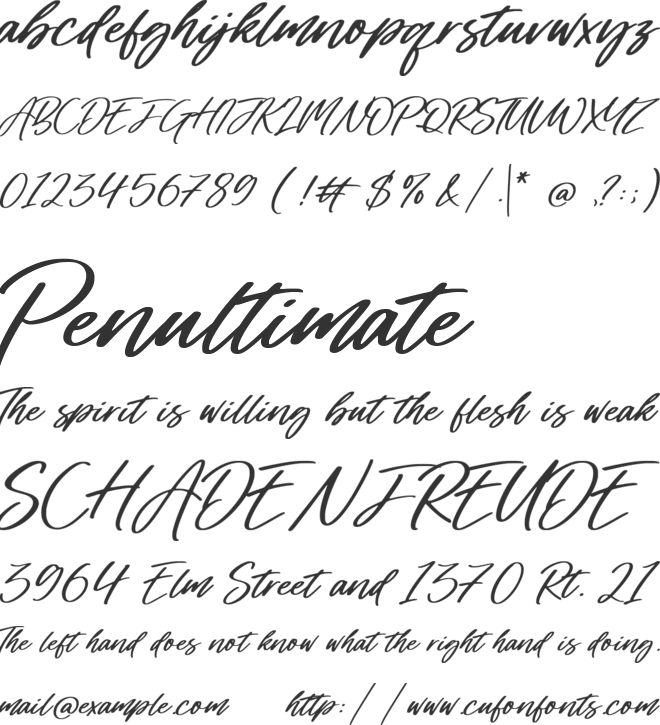 Bostonbay font preview