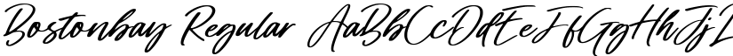 Bostonbay Regular font