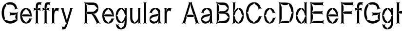 Geffry Regular font