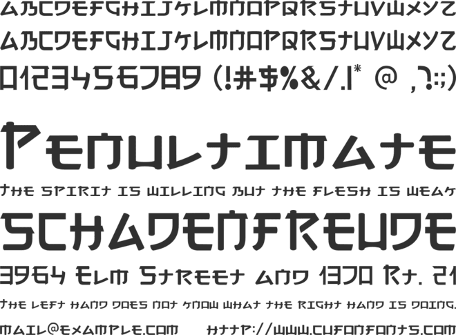 MOTOR font preview