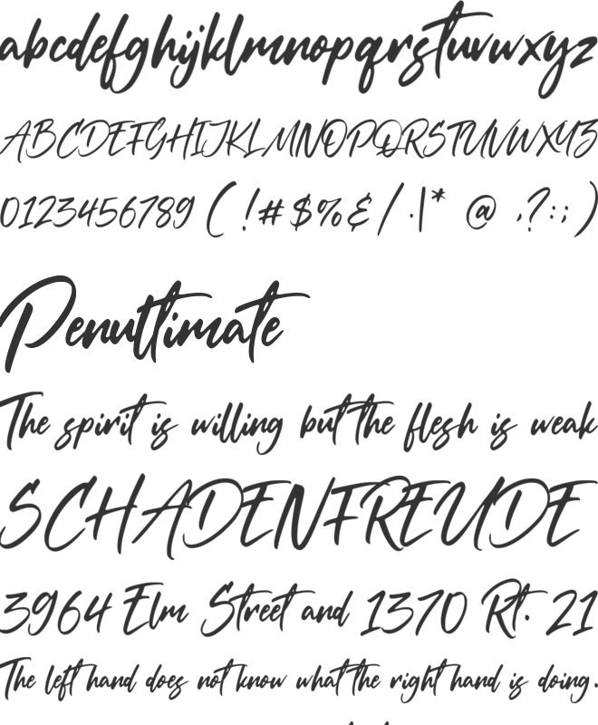 Dancinglove font preview