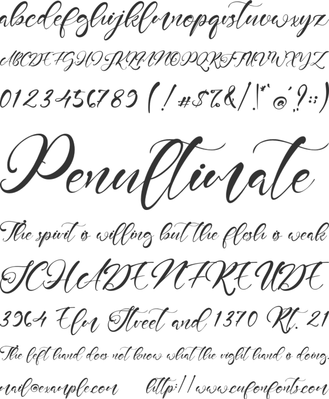 Dainford font preview