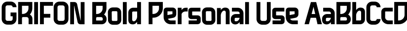 GRIFON Bold Personal Use font
