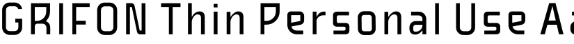 GRIFON Thin Personal Use font