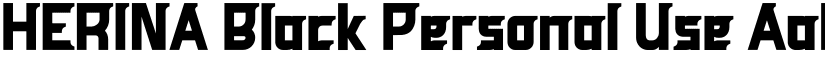 HERINA Black Personal Use font