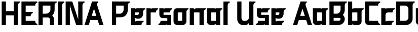 HERINA Personal Use font