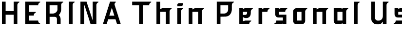 HERINA Thin Personal Use font