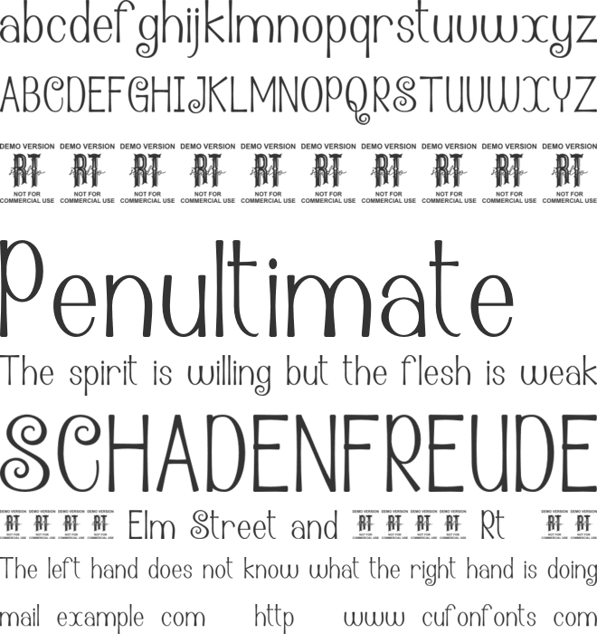 Hola Sophia font preview