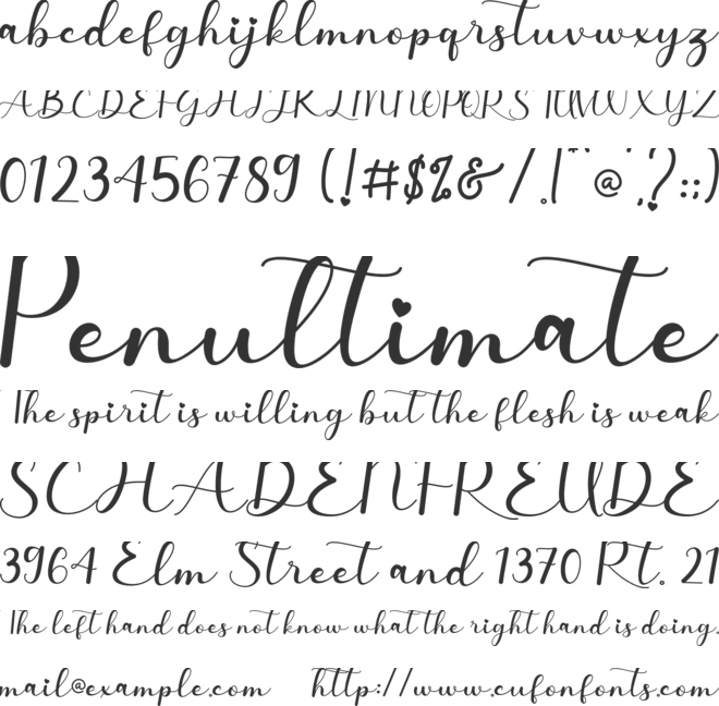 Valentine Surprise font preview