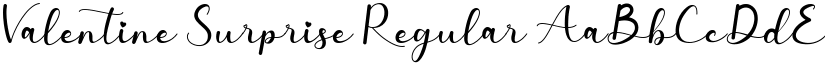 Valentine Surprise Regular font