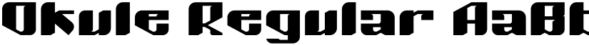 Okule Regular font