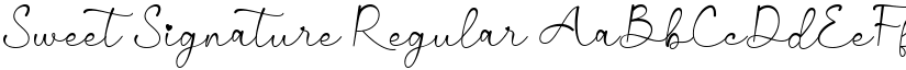 Sweet Signature font download