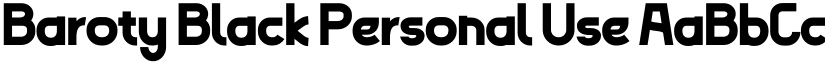 Baroty Black Personal Use font