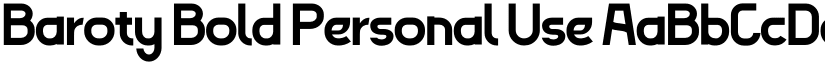 Baroty Bold Personal Use font