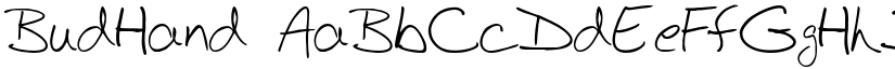 BudHand font