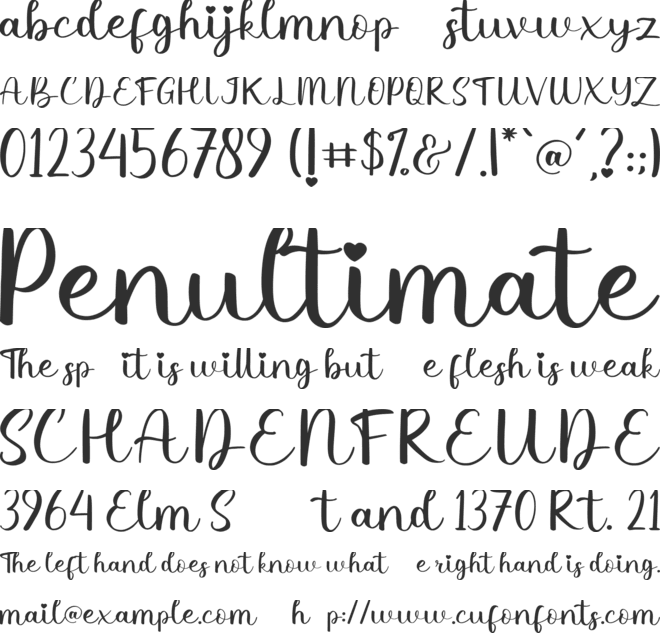Lovely Balloon font preview