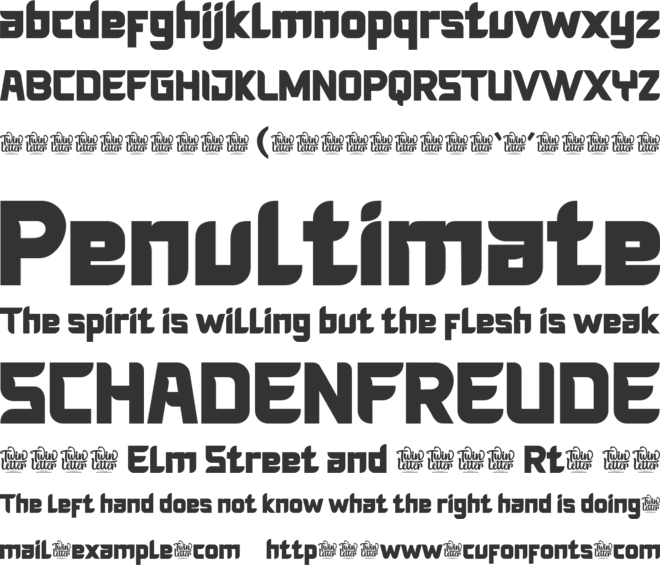 MONDERA font preview