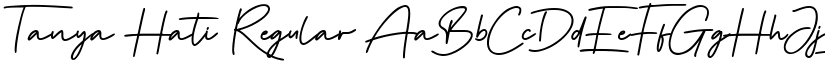 Tanya Hati Regular font