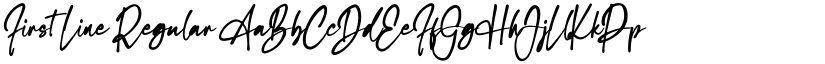 First Line Regular font