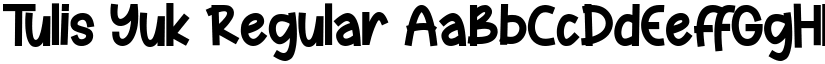 Tulis Yuk font download