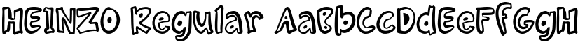 HEINZO Regular font