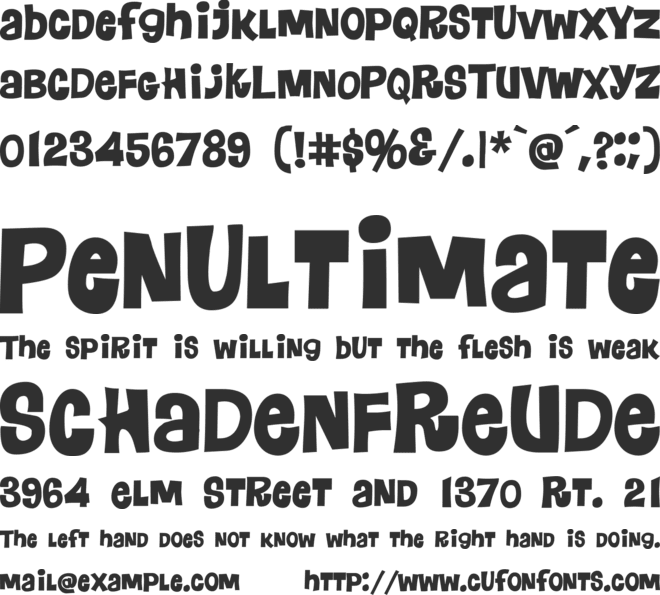 Floraless font preview