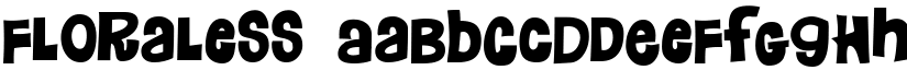 Floraless font