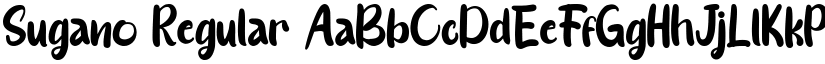 Sugano Regular font