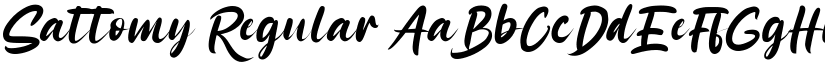 Sattomy Regular font
