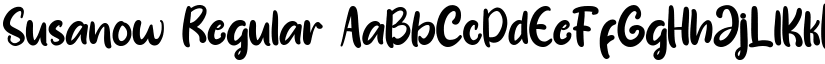Susanow Regular font