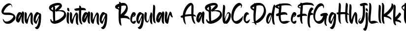 Sang Bintang Regular font