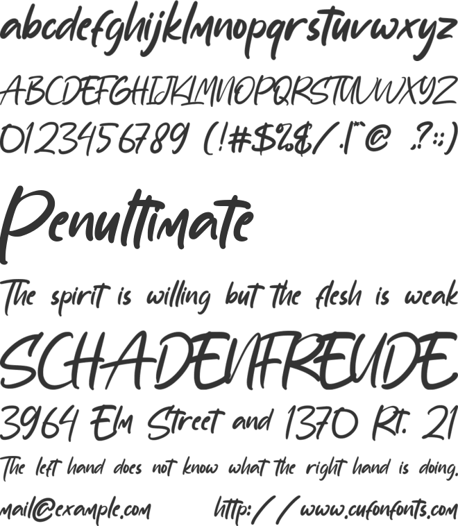 Sabtu Minggu font preview