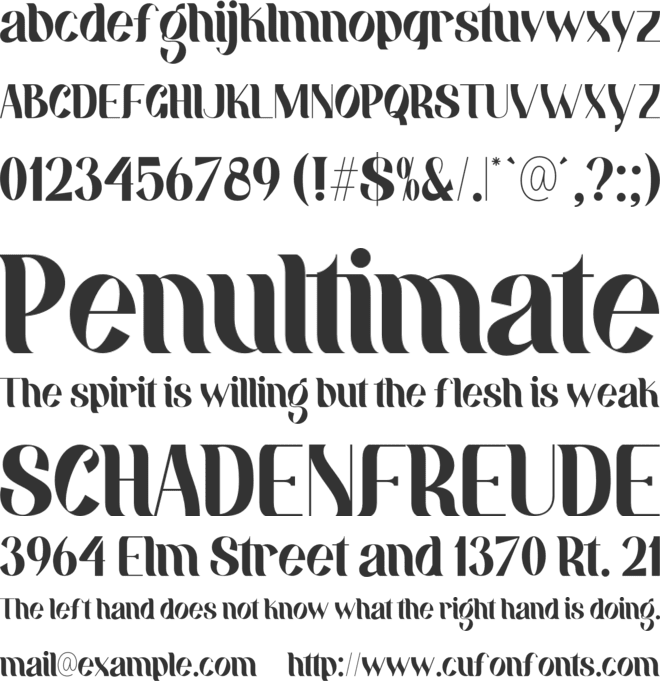 Kralken font preview