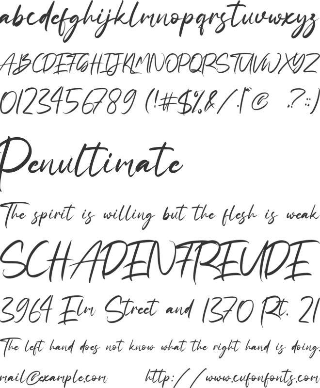 Fany Alleya font preview