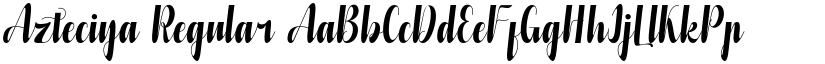 Azteciya Regular font