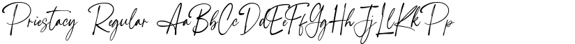 Priestacy Regular font