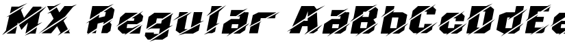 MX Regular font