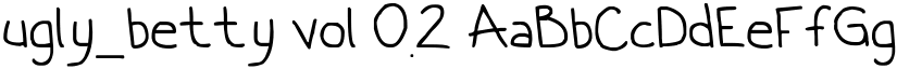 ugly_betty vol 0.2 font