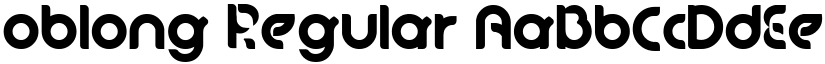 oblong Regular font