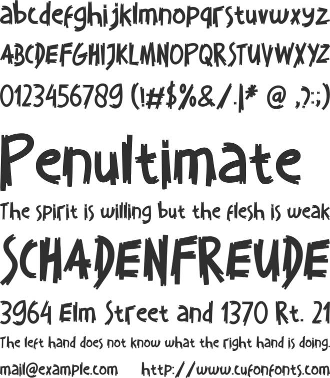 WOOD ISLAND font preview