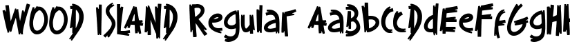 WOOD ISLAND Regular font