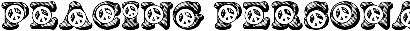 PEACING PERSONAL USE Regular font