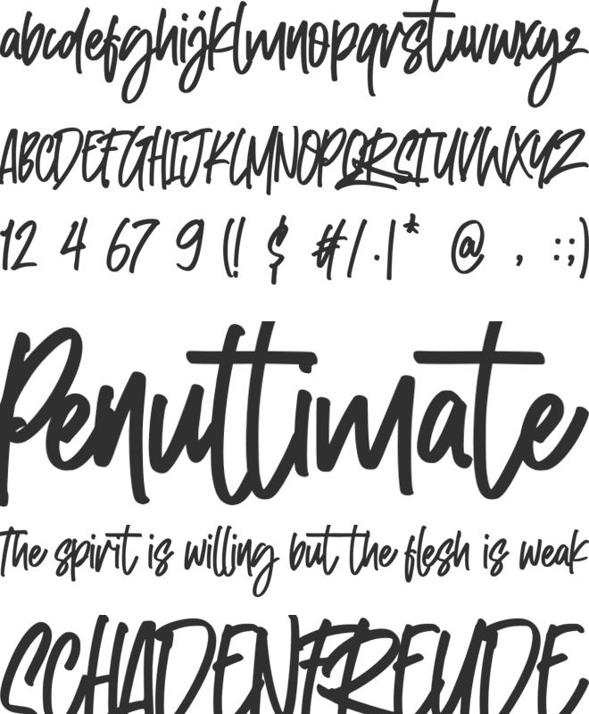 Healthiest font preview